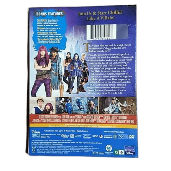 Disney Descendants 2 Disc DVD Movie with Bonus Features Family Kids children - Picture 2 of 4